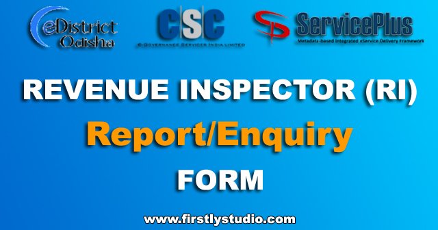 RI Enquiry Form, RI Report Form
