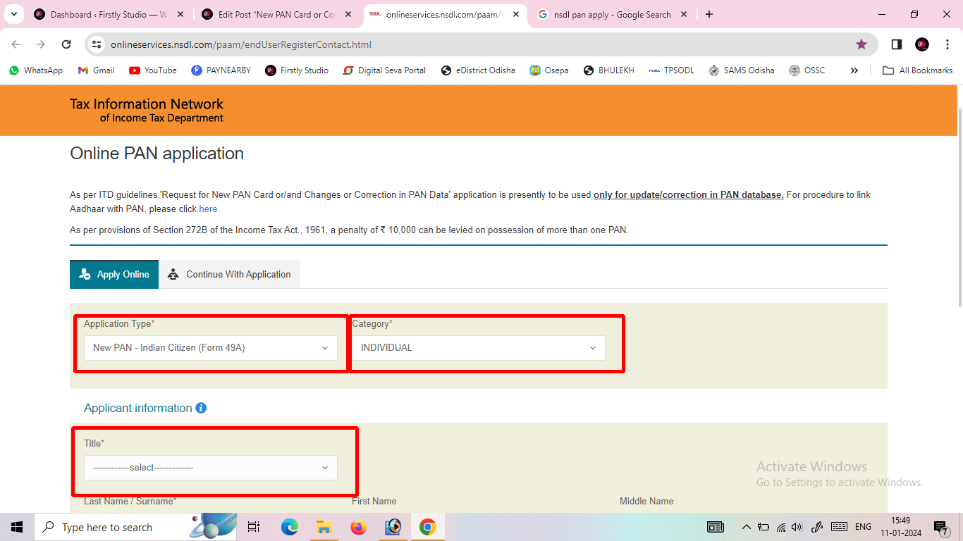 New PAN Card or Correction Online Apply - Step by Step Full Procedure 2024(NSDL Portal) % Screenshot 46