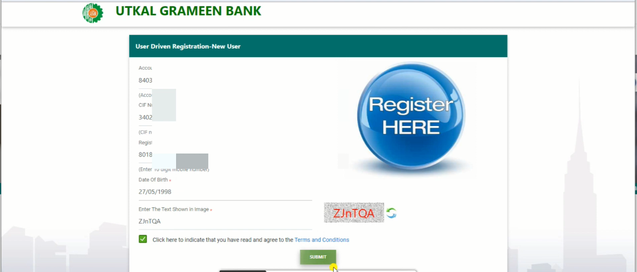UGB Net Banking : New User Registration & Login Full Process 2024 (Utkal Grameen Bank) % Screenshot 206