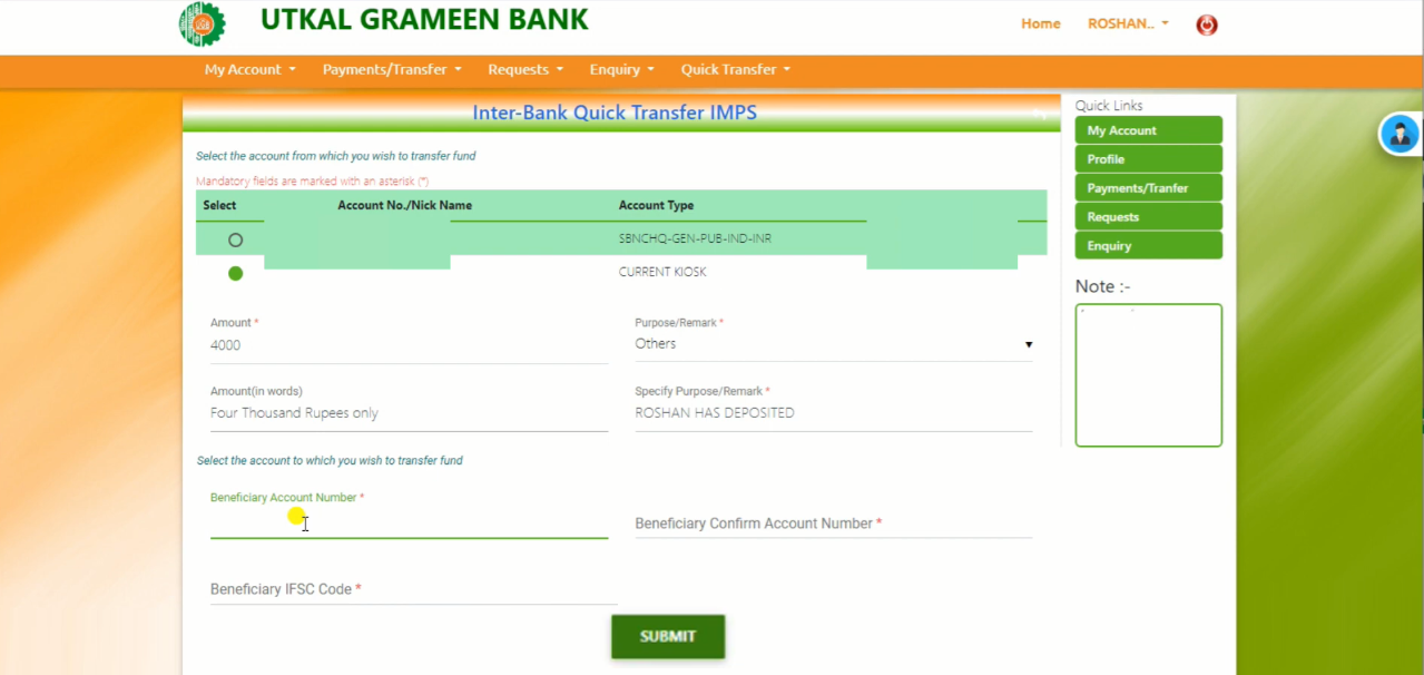 UGB Net Banking : New User Registration & Login Full Process 2024 (Utkal Grameen Bank) % Screenshot 219
