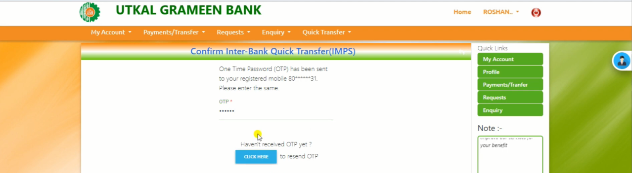 UGB Net Banking : New User Registration & Login Full Process 2024 (Utkal Grameen Bank) % Screenshot 220