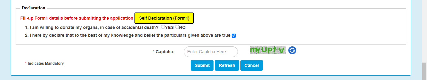 Application for New Learner Licence Online - LL Apply Online Odisha 2024 % Screenshot 275