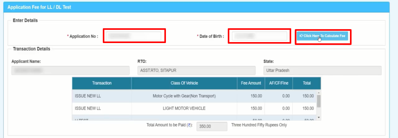 Application for New Learner Licence Online - LL Apply Online Odisha 2024 % Screenshot 297