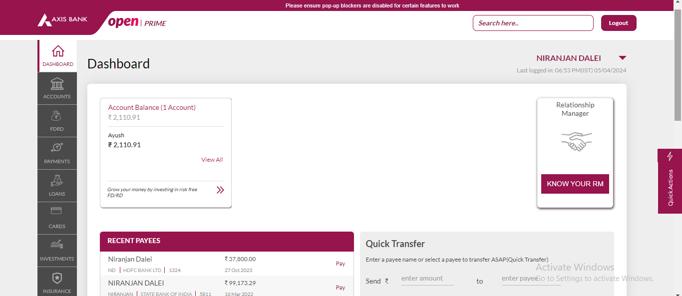 Axis Bank Internet Banking - New User Registration, Find Your Customer ID, Reset Password 2024 % Screenshot 461