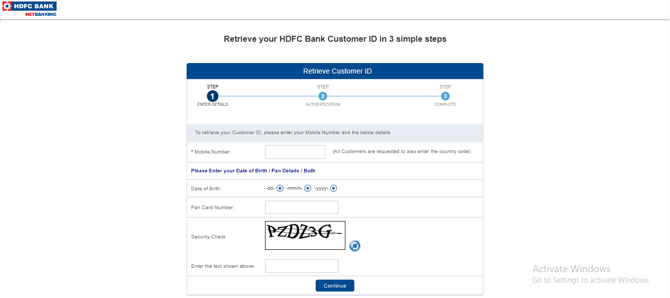 HDFC Bank Netbanking 2024 - New User Registration, First Time Login, Forgot Customer ID, Generate Password/IPIN % Screenshot 527