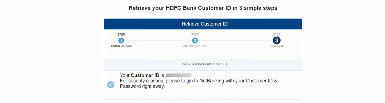HDFC Bank Netbanking 2024 - New User Registration, First Time Login, Forgot Customer ID, Generate Password/IPIN % Screenshot 529