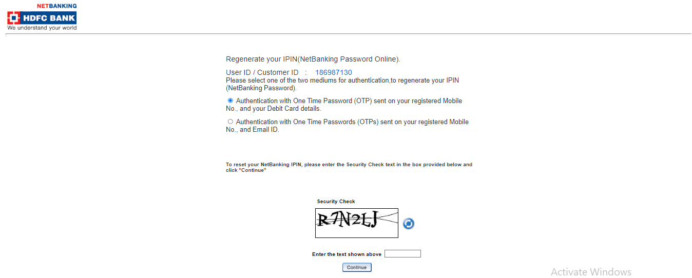 HDFC Bank Netbanking 2024 - New User Registration, First Time Login, Forgot Customer ID, Generate Password/IPIN % Screenshot 533