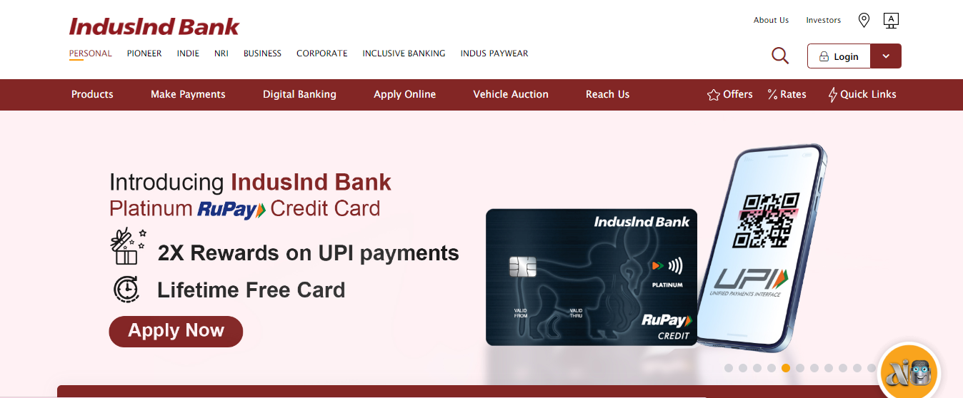 Indusind Net Banking New User - Registration, Login, Activation, Reset User ID and Password 2024 % Screenshot 557