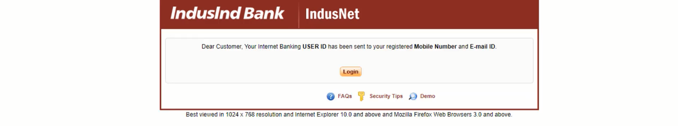 Indusind Net Banking New User - Registration, Login, Activation, Reset User ID and Password 2024 % Screenshot 562 1