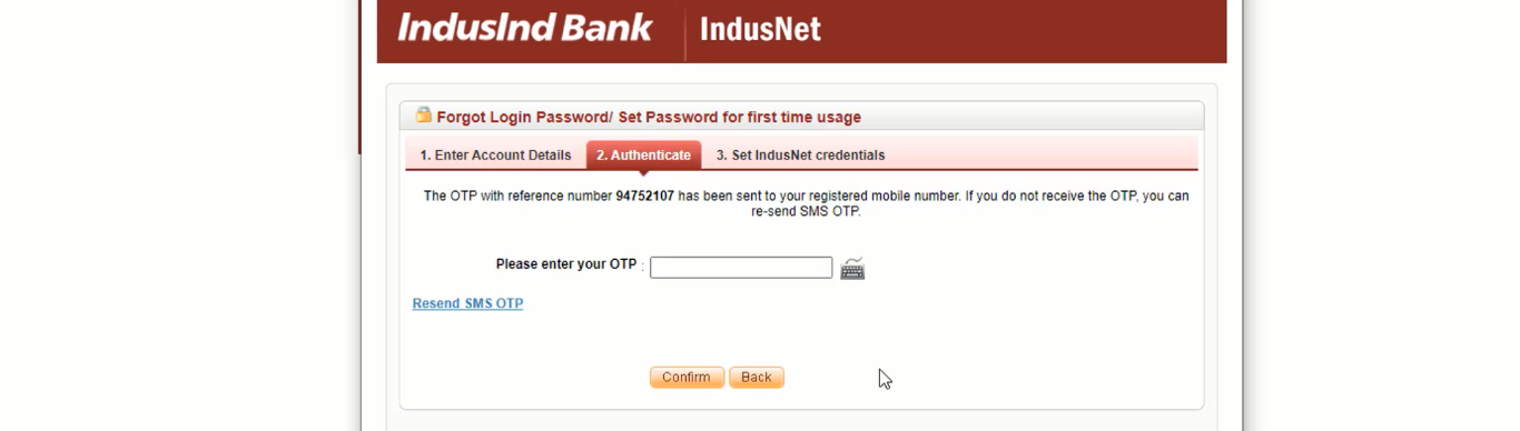 Indusind Net Banking New User - Registration, Login, Activation, Reset User ID and Password 2024 % Screenshot 567