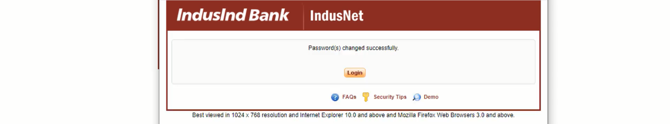 Indusind Net Banking New User - Registration, Login, Activation, Reset User ID and Password 2024 % Screenshot 569